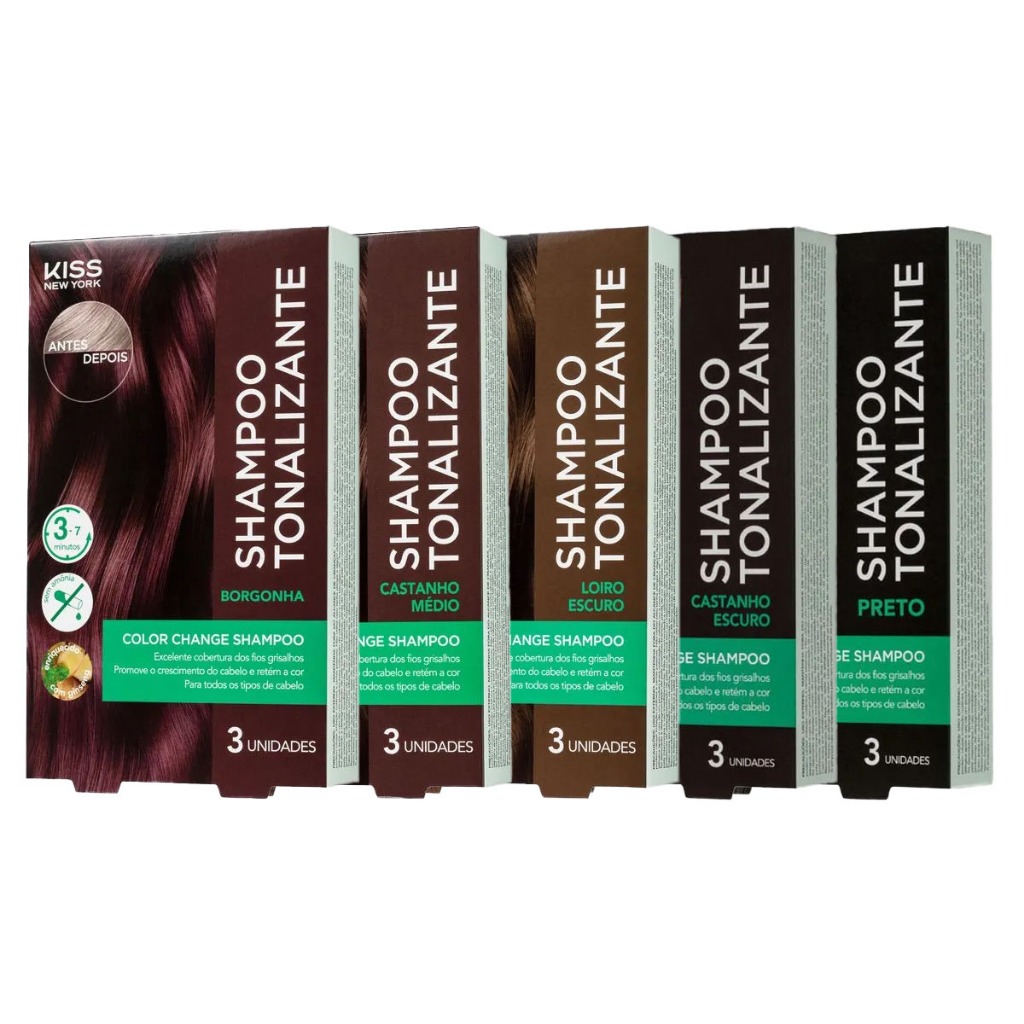 Shampoo Tonalizante Kiss New York Color Change em Oferta na Shopee