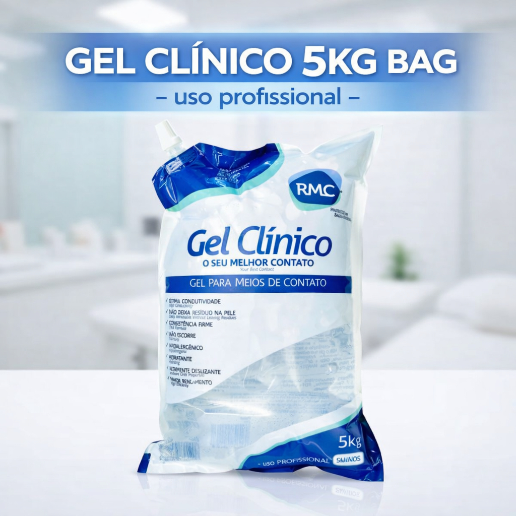 Gel Clinico Contato Condutor Ultrassom Incolor 5kg Bag RMC Tens Fes Hospitalar Fisioterapia Clínica em Oferta na Shopee