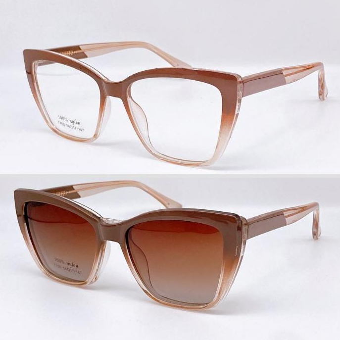 ÓCULOS ARMAÇÃO CLIPON GRANDE LENTE PARA GRAU POLARIZADA NOVO/MODA/7700