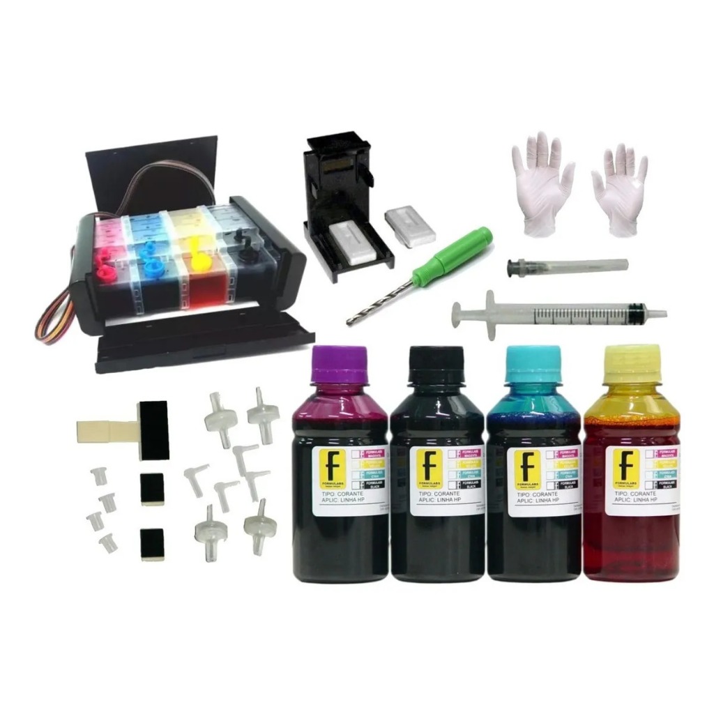 Bulk Ink Elegance P/ Hp 667 - 1275 2375 2376 2776 6475 6476 — imagem 2 de 2
