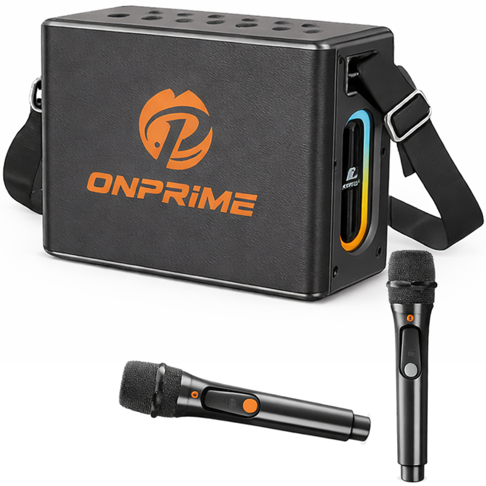 Caixa Amplificada caixa de som bluetooth Connect Power Plus Preto alto falante Bivolt com dois microfones sem fio