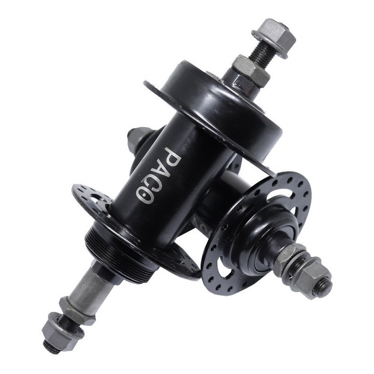 Par Cubo Bike 36 Furos Eixo Parafuso Porca Para Catraca de Rosca Aço Dianteiro e Traseiro Para Freio a Disco Bicicleta