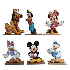 Kit Display de Mesa 6 Peças Para Festa Turma do Mickey MDF
