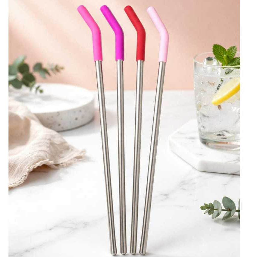 Canudo Inox Premium com Bico Silicone 40oz