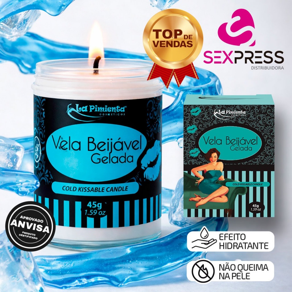 VELA BEIJAVEL SENSUAL PARA CRIAR UM CLIMA INESQUECIVEL
