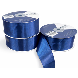 FITA DE CETIM 38 MM AZUL MARINHO - rolo com 50 metros face simples. em Oferta na Shopee