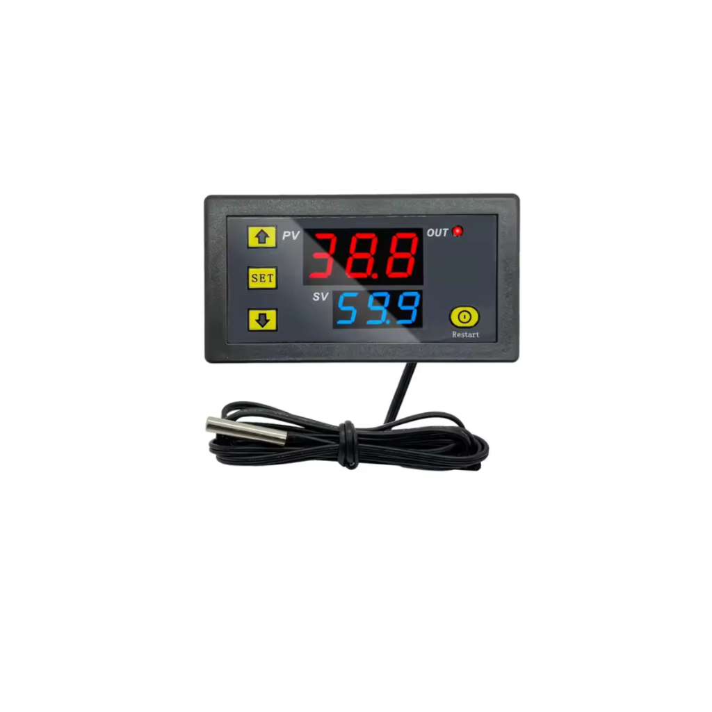 Controlador de Temperatura Digital W3230 – Termostato 12V para chocadeira,aquario, incubadora,estufa, freezer, ntc