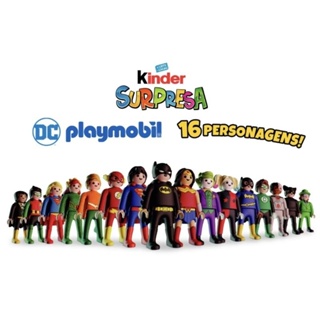 PlayMobil DC Miniaturas Colecionáveis Kinder Ovo em Oferta na Shopee