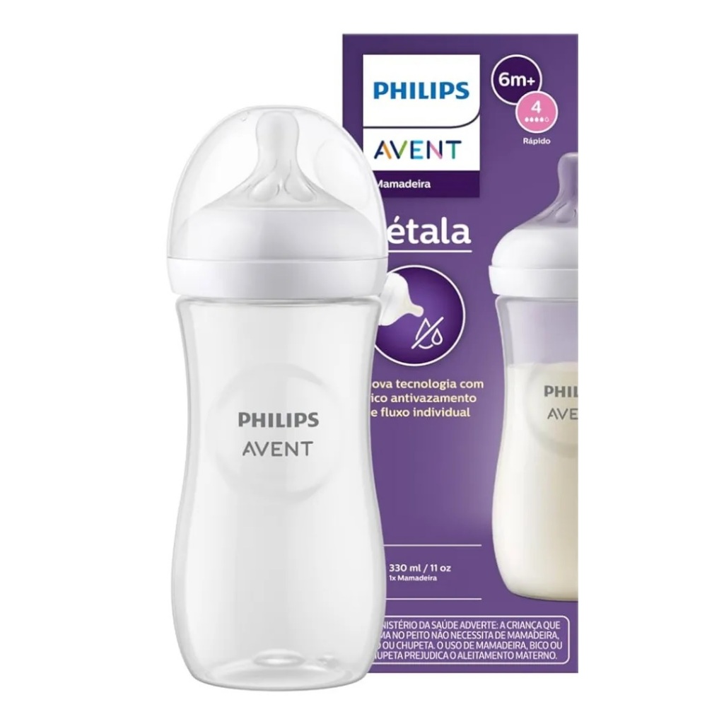 1un Mamadeira Philips Avent Pétala 3.0 Bico 4 / 330ml