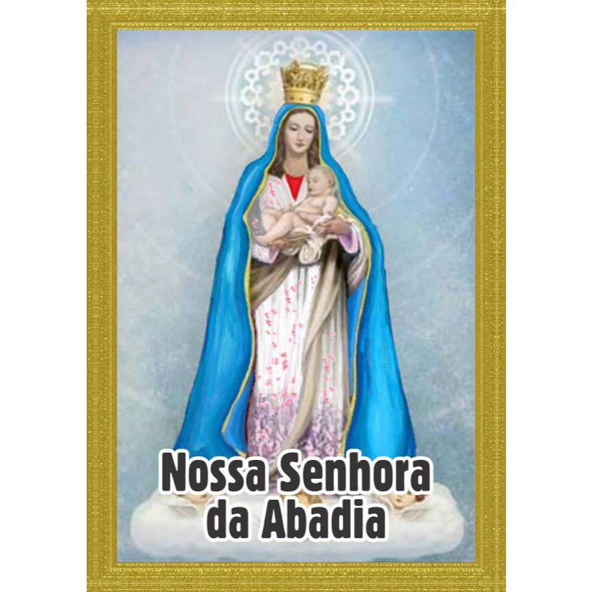 Santinho Nossa Senhora da Abadia