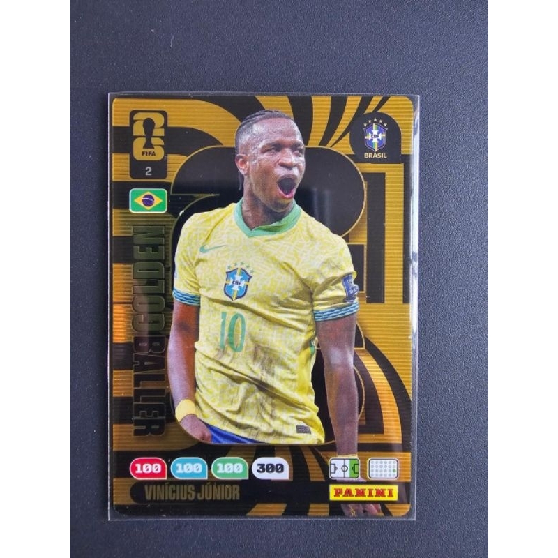 Card Golden Baller Adrenalyn xl copa do mundo 2026 (Messi, Vinícius, CR7,Mbappe, Kane...)
