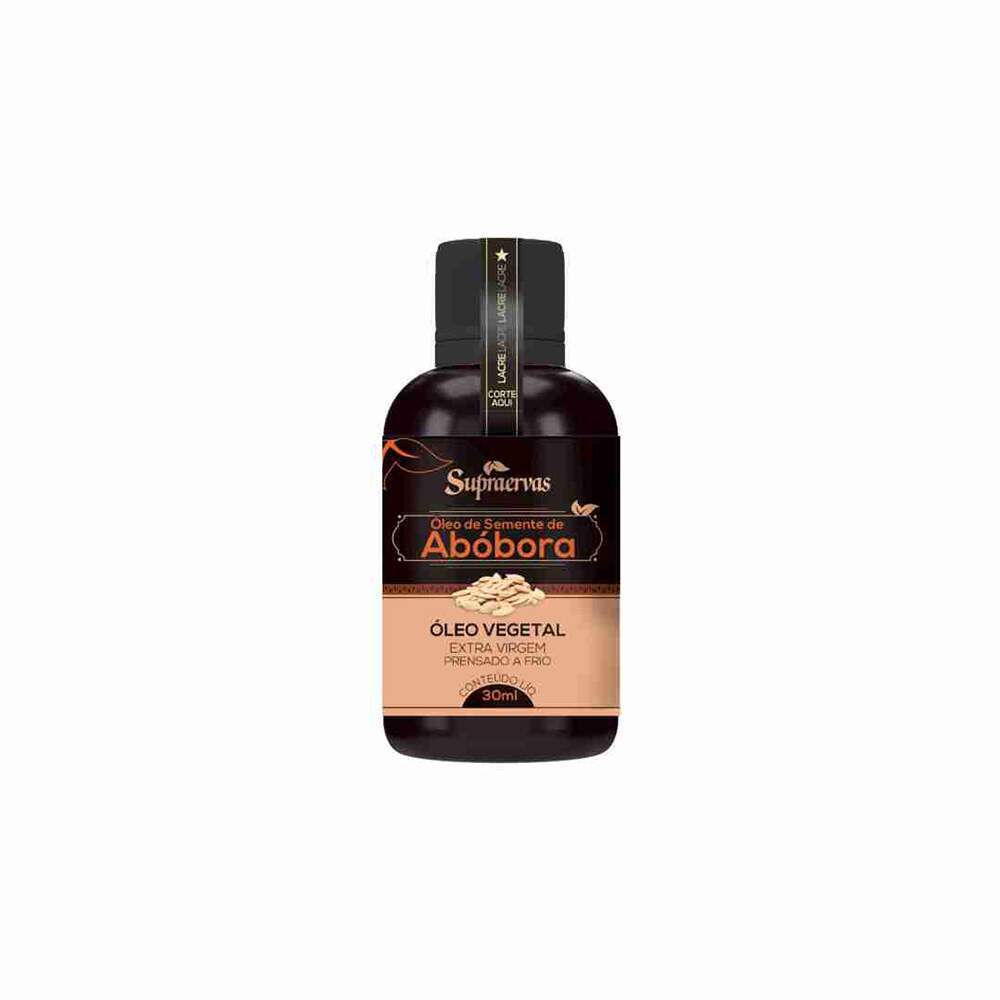 Óleo Vegetal de Semente de Abóbora 30ml supraervas extra virgem prensado a frio