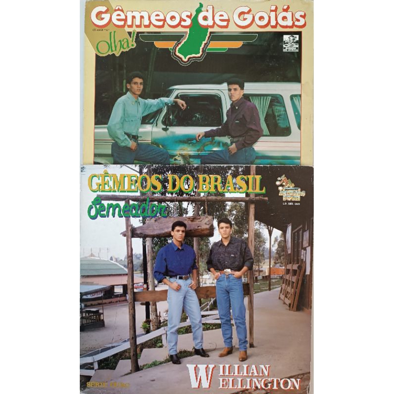 Vinil LP Gêmeos do Brasil- Gêmeos de Goiás- Willian e Wellington - raros e como novos