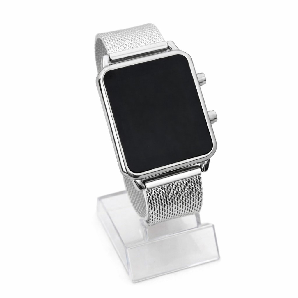 Relógio Feminino Digital LED Quadrado com Design Elegante, Estilo Moderno, Leveza e Uso Diário