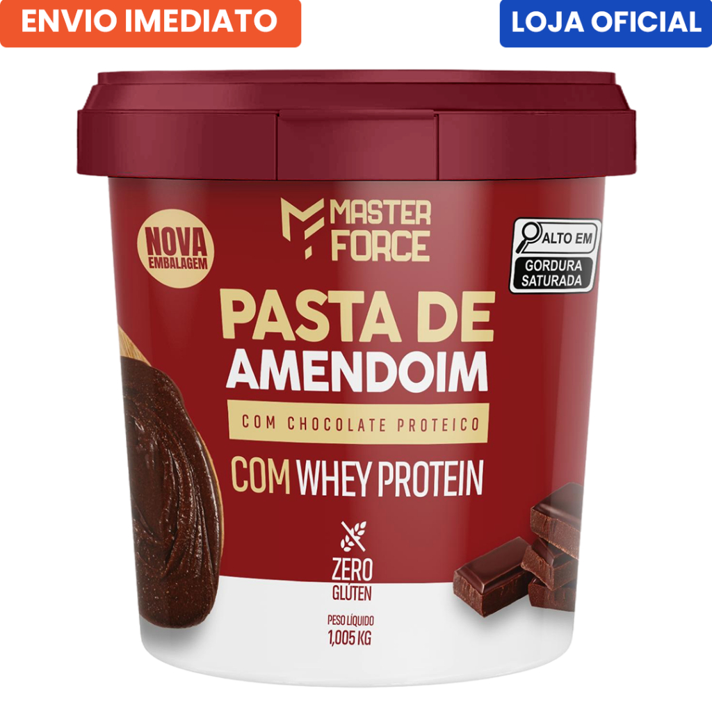 Pasta de Amendoim com Chocolate com Whey Protein 1,005 Kg