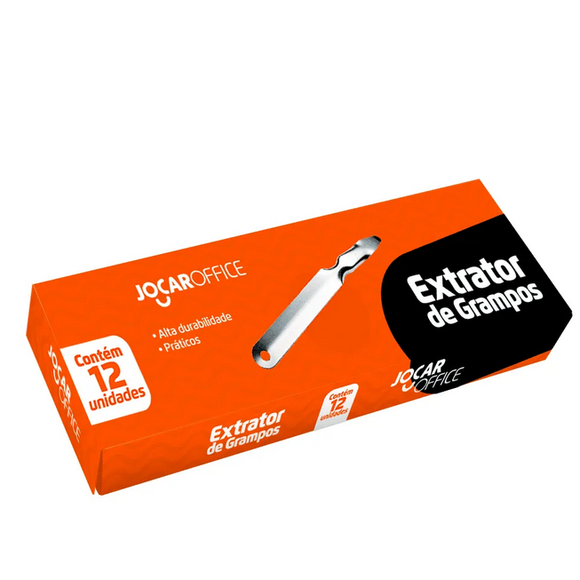 📎 Extrator de Grampo Espátula Jocar Office Caixa com 12 Unidades Escritório Papelaria Acessório