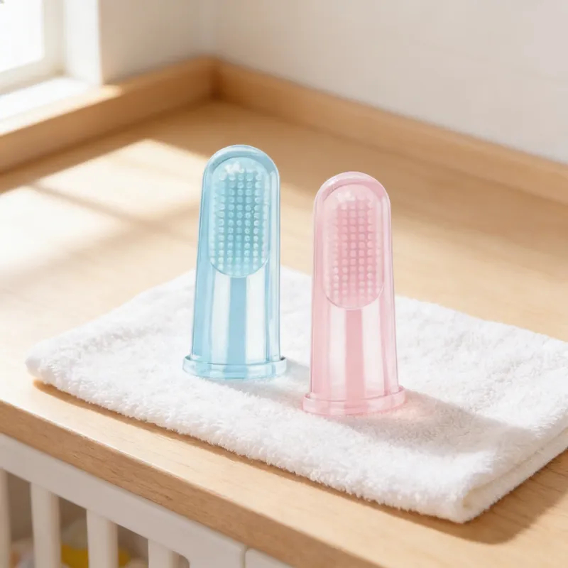 Escova Dente Massageadora De Dedo P/ Bebê (1003) em Oferta na Shopee