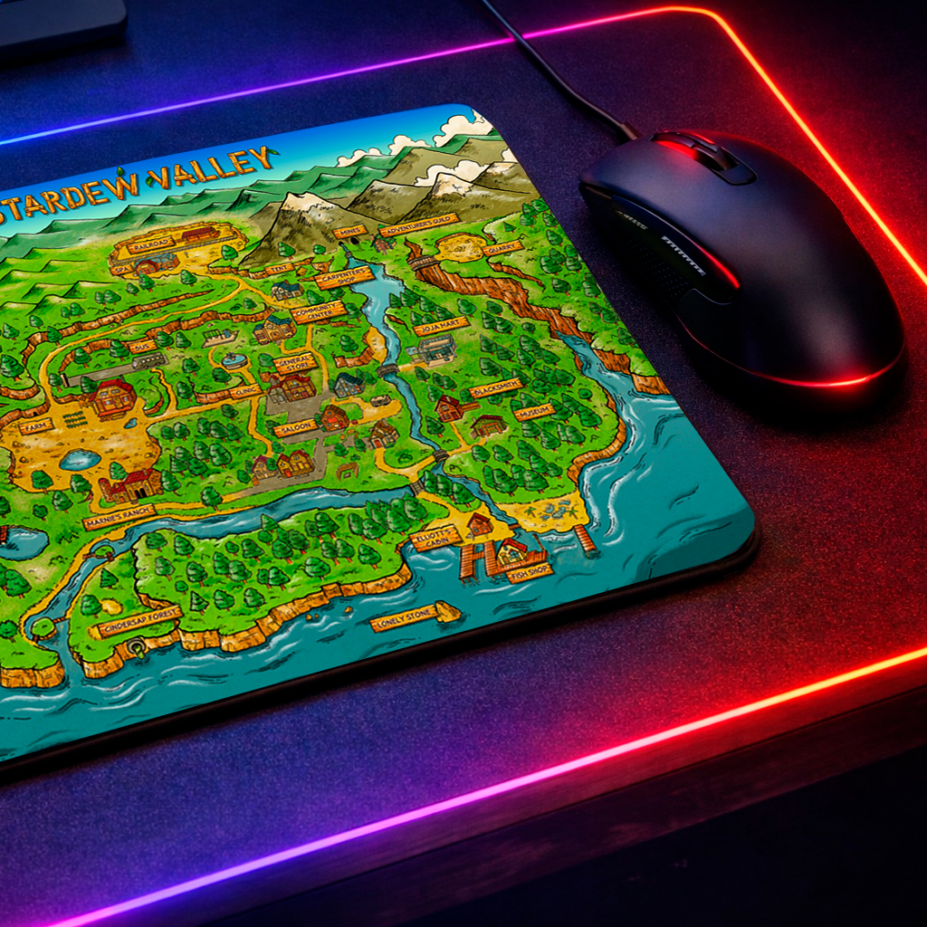 Mousepad Stardew Valley - Mapa - (3 modelos e 2 tamanhos disponíveis) - Jogos e Games RPG em Oferta na Shopee