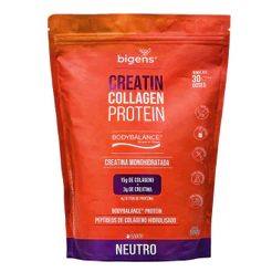 Colágeno Hidrolisado Body balance Bigens 550g Neutro | Creatina, Sem Lactose e Sem Soja