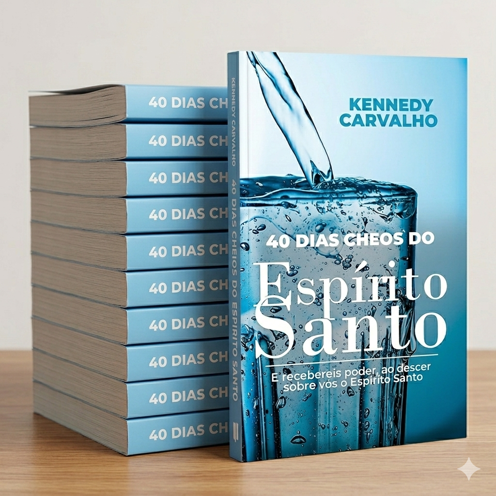 Kit 10 Livros | 40 Dias Cheios do Espírito Santo | Kennedy Carvalho Capa Flexível