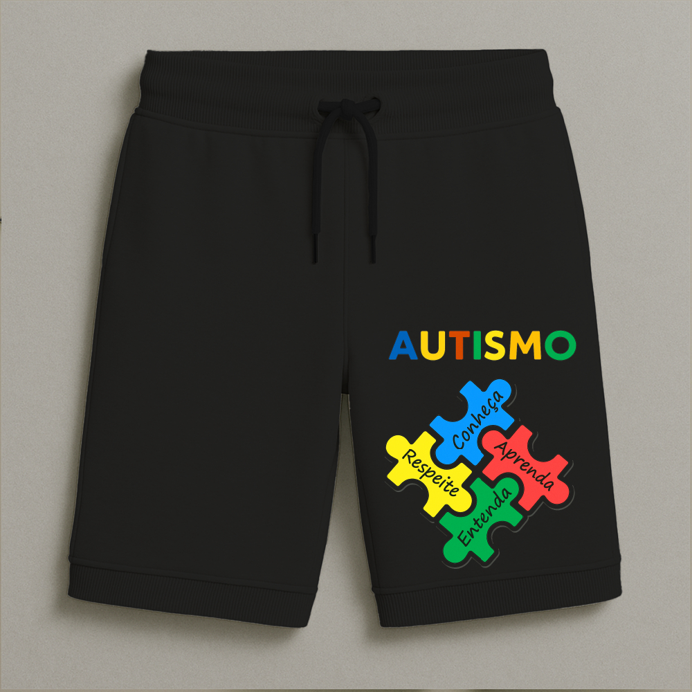 Bermuda Moletom Masculina Infantil Estampada Especial Peças Conforto Streetwear Do Tamanho 8 Ao 16