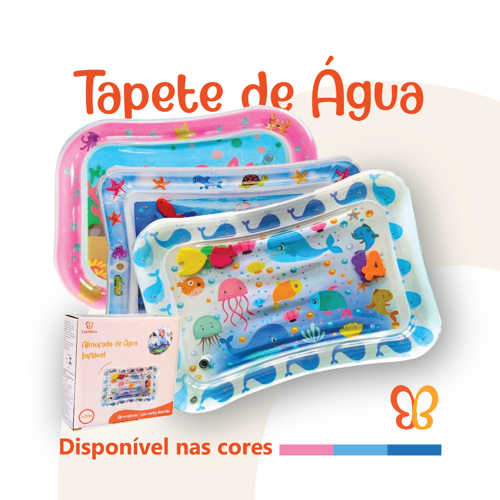 Tapete De Atividades De Água Inflável Para Bebês no Tummy Time ColorBaby - Tamanho Grande