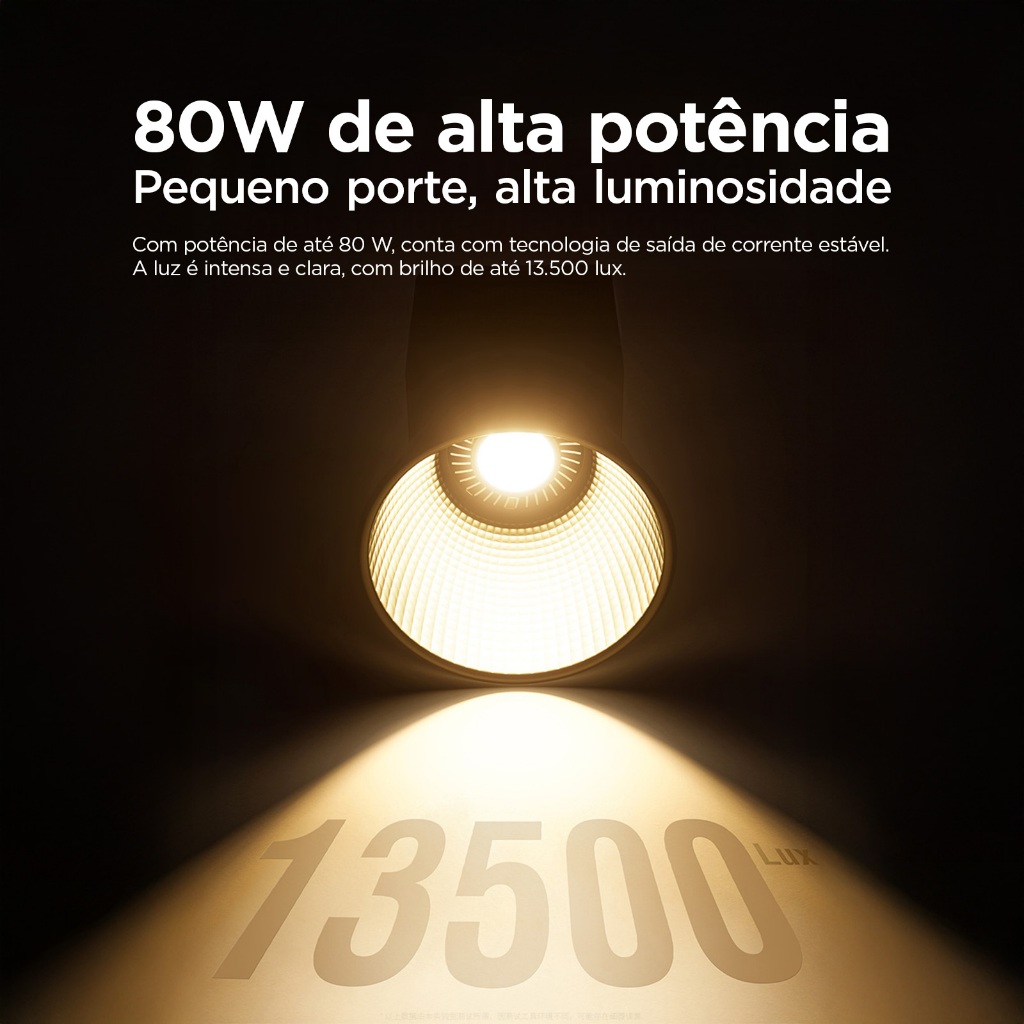 VEDO Luz De Preenchimento Para Fotografia Portátil 80W