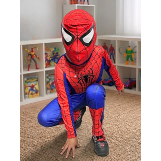 Roupa Infantil Fantasia Longa Com Enchimento Homem-aranha em Oferta na Shopee