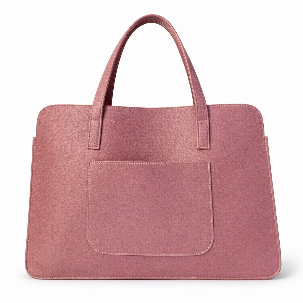 Bolsa Saco Feminina para Notebook 42cm Couro Sintético Ipermeável