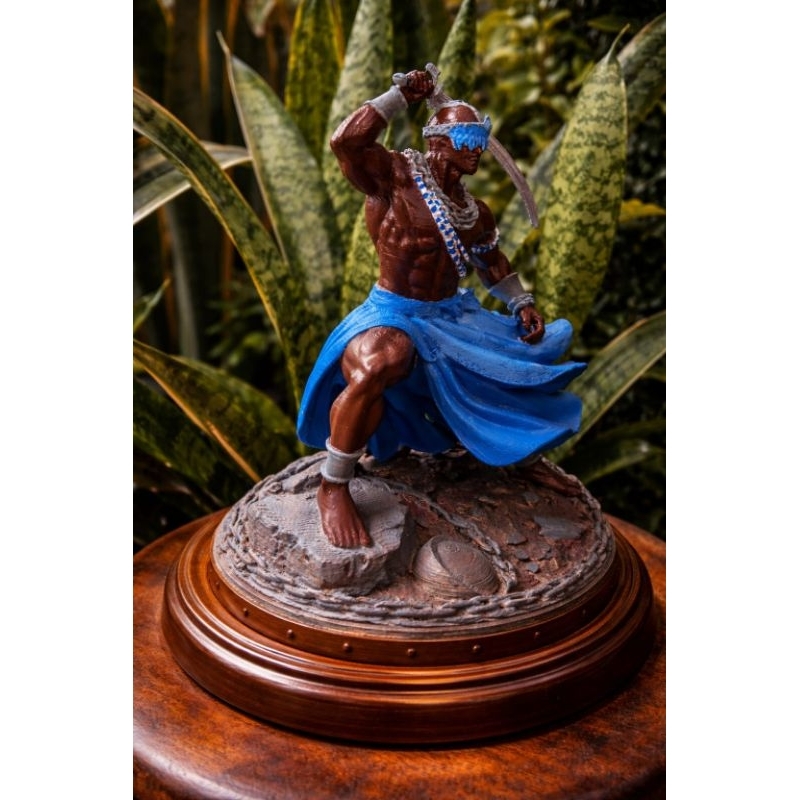 Ogum Guerreiro Escultura 3D Artesanal | Imagem de Ogum Umbanda/Candomblé | Arte Sacra Decorativa