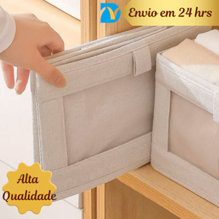 Organizador De Guarda-Roupa Dobrável Para Roupas E Calças Grande Dura Alto Qualidade SN-08 em Oferta na Shopee
