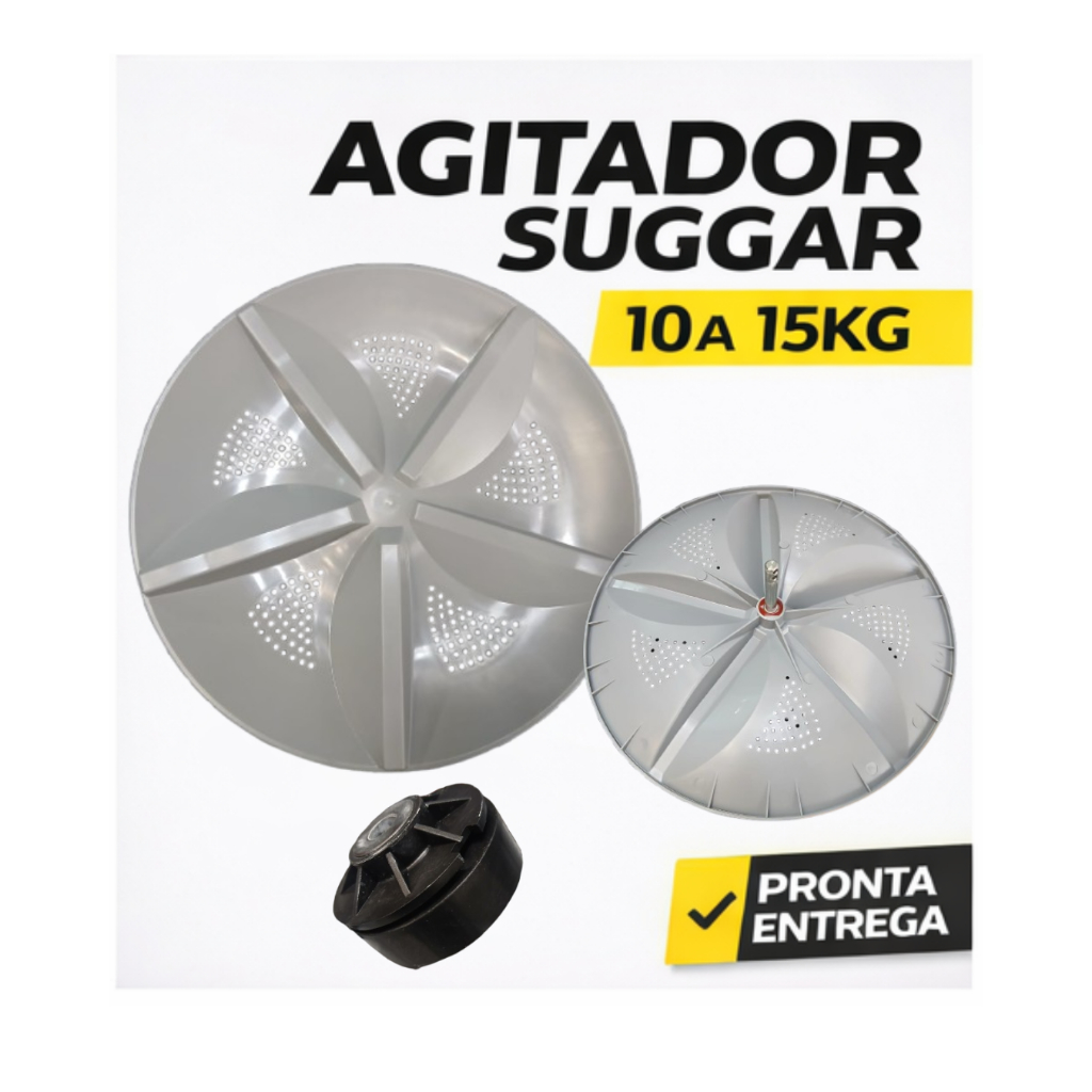 Agitador Compatível Suggar Lavamax Eco 10 A 15kg + Cubo