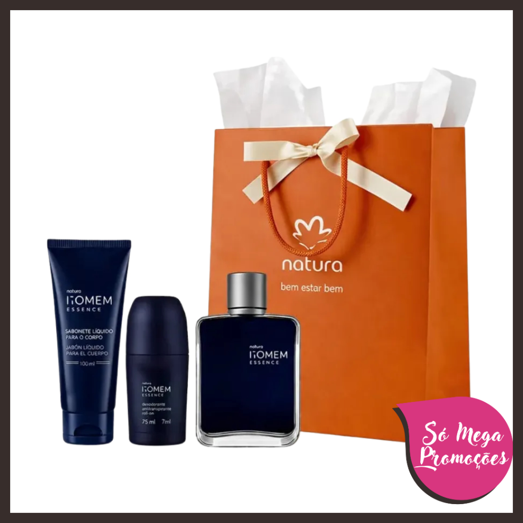 Kit Presente Natura Homem Essence Completo (3 Produtos)