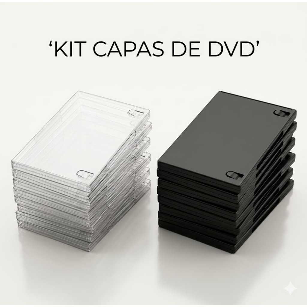 Capa de DVD e Blu-ray Suporte de Disco Duplo e Simples Usada