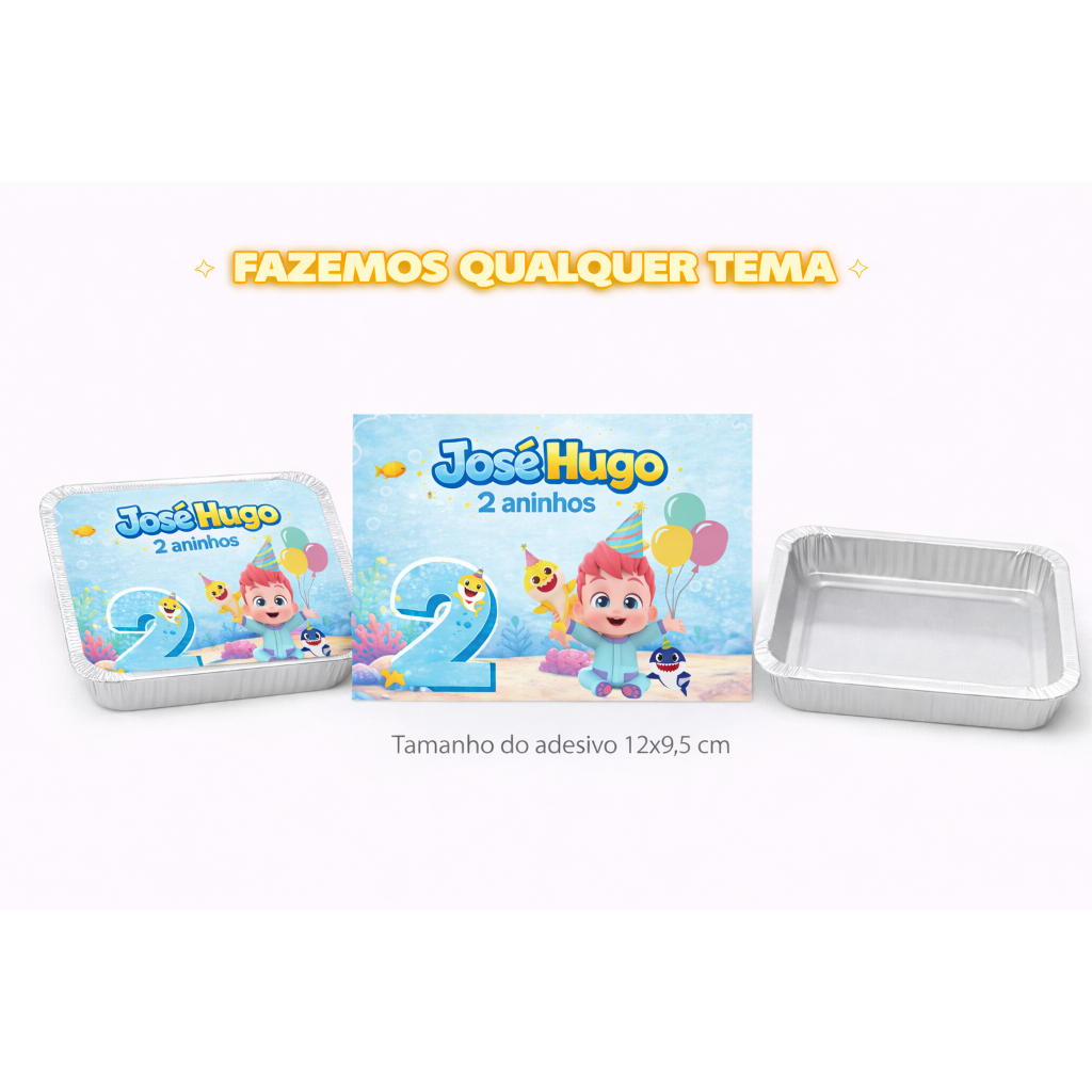 Adesivo Marmitinha Bebefinn  12x9,5cm | Rótulo Marmita Festa Infantil | Lembrancinha Personalizada