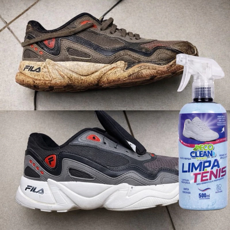 Limpa Tênis Spray Premium Eco Clean Power Limpeza Profunda 500ml — imagem 1