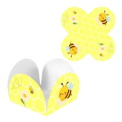 Forminha Abelhinha para Doces 4 Pétalas em Papel – Linda e Resistente para Festas e Aniversários