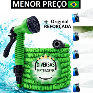 Mangueira Magica 30 Metros Expansível Com Esguicho 7 Jatos Engate Rápido - Oferta em Oferta na Shopee