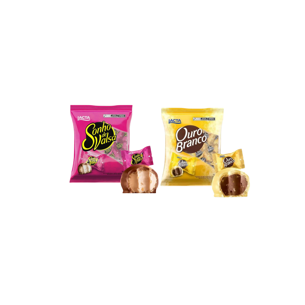 kit bombom sonho de valsa e ouro branco Lacta Pacote 1kg