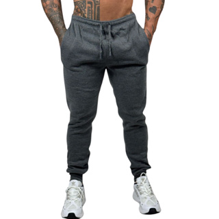 Calça Moletom Tradicional Ajústavel Peluciada Com Punho em Oferta na Shopee