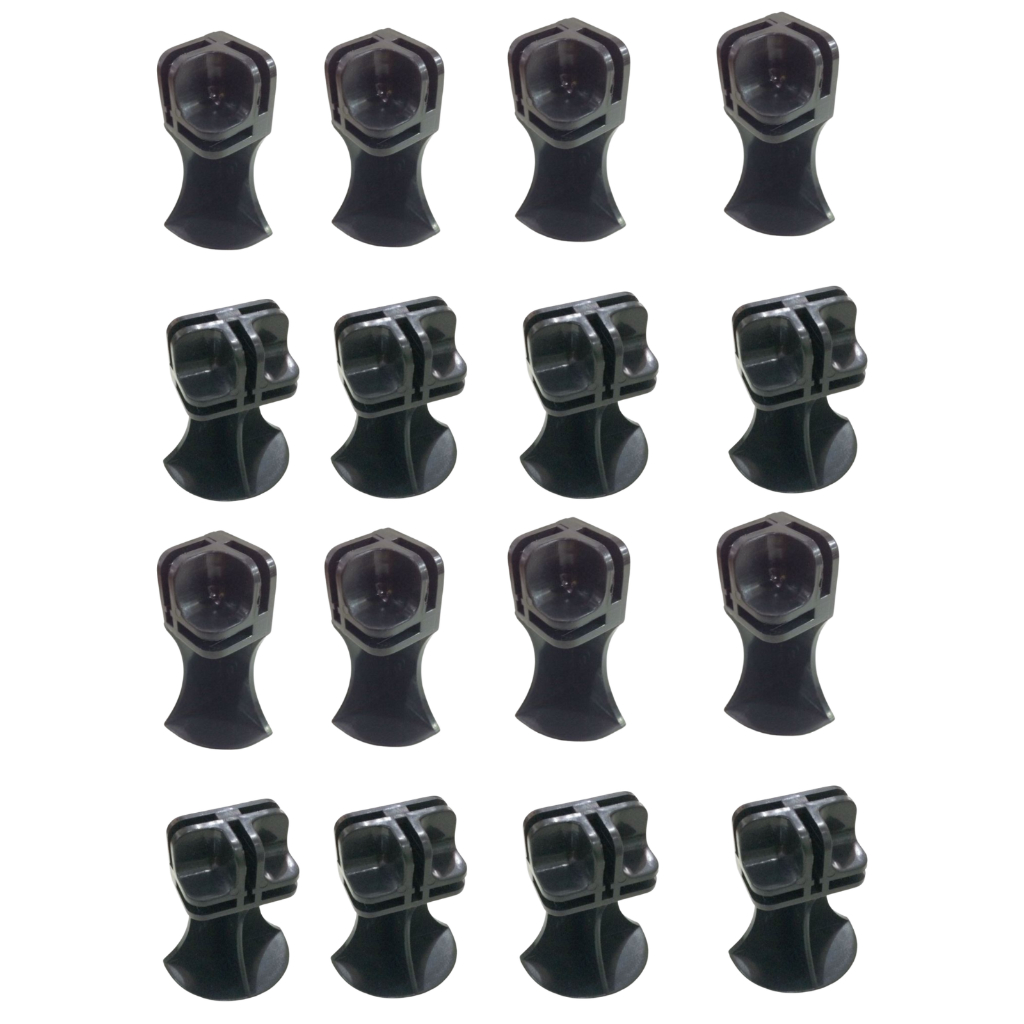 Kit 2 Pés 7 cm para Vidros ou Aramado - Conector para Balcão Modulado