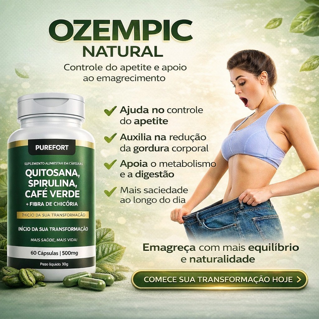Quitosana Premium com Spirulina, Psyllium, Fibra de Chicória e Café Verde | 600mg