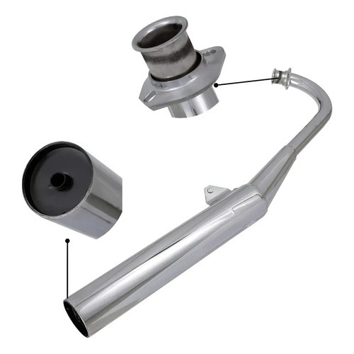 Escapamento Escape Completo Modelo Original Cano Descarga Moto Rd 135 1995 1996 1997 1998 1999 2000