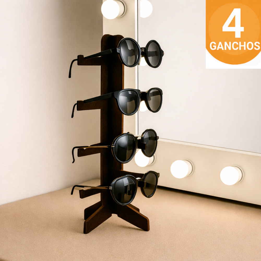 Expositores De Óculos Ótica Suporte 4 Ganchos Decorativo Balcão Decorativo
