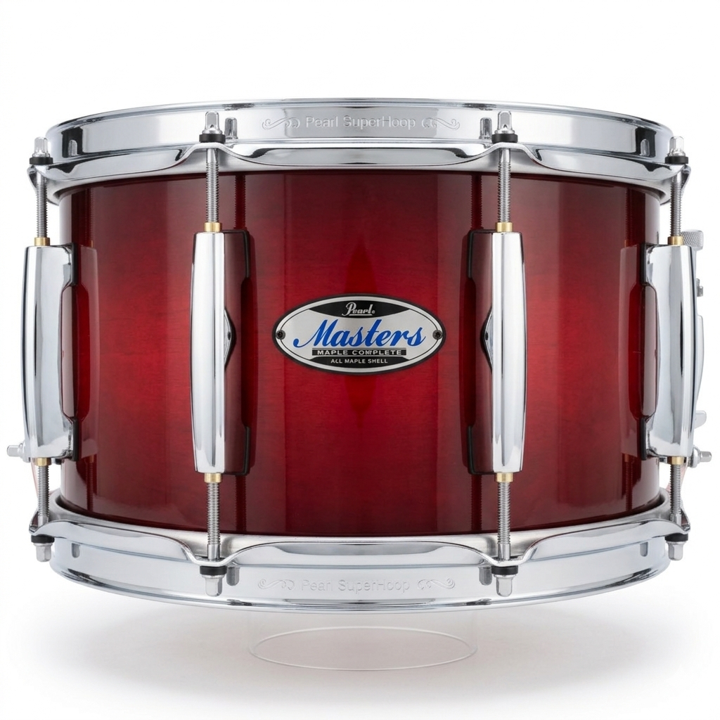 Caixa Pearl New Masters 14X7 Deep Red Burst 100%  Em Maple