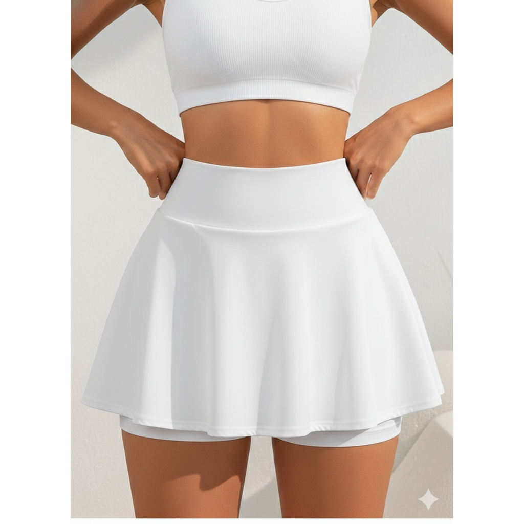 Short Saia com Compressão Saia Fit Shorts Suplex Premium