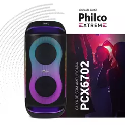 Caixa de Som Amplificada Philco PCX6702 LED Bluetooth 800W