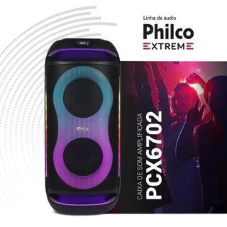 Caixa de Som Amplificada Philco PCX6702  LED Bluetooth 800W