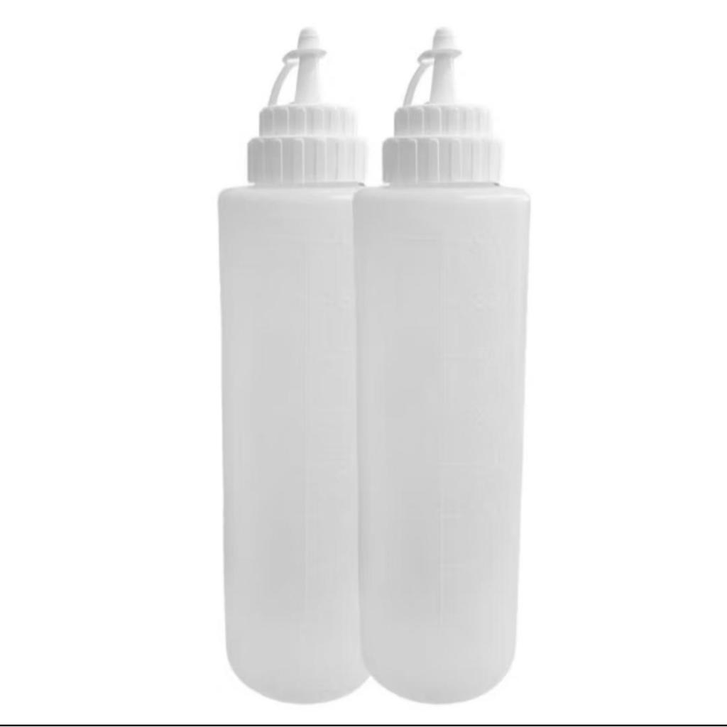 Kit 2 Bisnagas Grande Profissional 1 Litro Grande para Molhos Bisnagas para Ketchup Maionese Mostarda