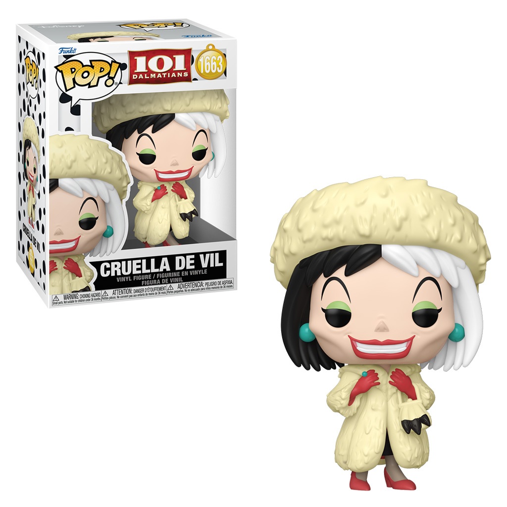 FUNKO POP 101 DALMATIANS - CRUELLA DE VIL 1663 NOVO ORIGINAL